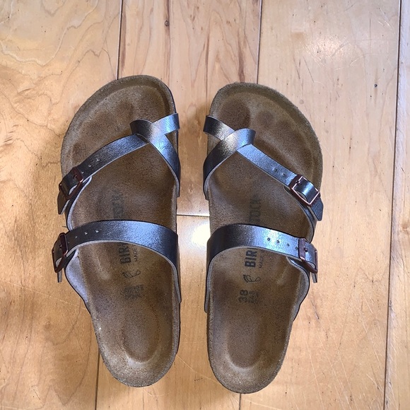Graceful Taupe Birko-Flor Mayari Birkenstocks - Picture 2 of 7